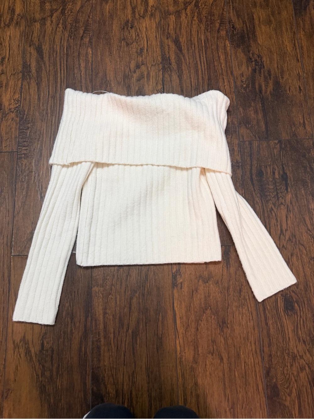 Off the shoulder sweater